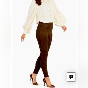 Spanx high waisted faux suede leggings